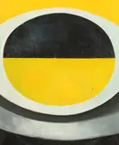 Lowell Blair Nesbitt, Yellow Rise, Oil on canvas
