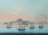 Italian School, NAPOLI DA MARE and NAPOLI DA POSILIPO: PAIR, NAPOLI DA MARE and NAPOLI DA POSILIPO: PAIR, gouache
