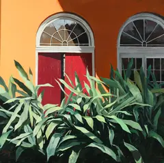Bryn Craig, Doorway and Plants, Oil on canvas