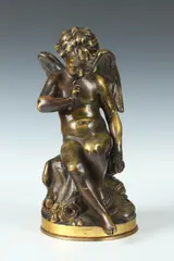 Charles-Gabriel Lemire, Untitled, CUPID, bronze with gold patina - Height: 10 3/4 in