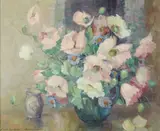 Nell Walker Warner, Still Life with Poppies, Oil on canvas