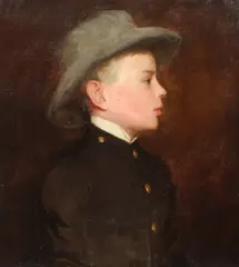 Samuel Isham, LINCOLN ISHAM, identified on plaque, Oil on canvas