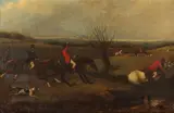 Hunt Scene by English School, HUNT SCENE, oil on canvas, sold Feb 2016