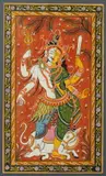 Anonymous, "Lord Krisna and Rada", " Shiva and Parvet", Three ink and color on paper