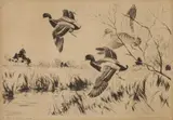 Churchill Ettinger, A Corner of the Cove, Etching
