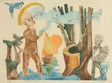 American School, Tristan Et Iseult, Color print