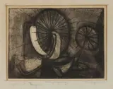 Benjamin Wigfall, ABSTRACT: FOUR WORKS, each signed, Etching with engraving