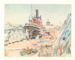 F. Richardson Murray, Newport, NEWPORT, watercolor