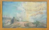 Allyn Cox, Study for the Resurrection, Study for the Resurrection, pastel on paper