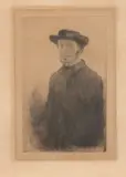 Edgar Degas, Self Portrait, SELF PORTRAIT, etching