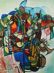 William Tolliver, Transcendent of the Blues, Embellished color print