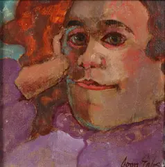 Child Thoughts by Joan Erbe, Oil on board, sold Apr 2016