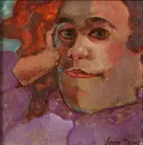 Joan Erbe, Child Thoughts, Oil on board