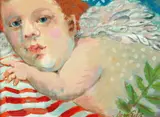Joan Erbe, Cherub, Oil on canvas