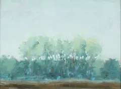 Vance Brand, Green Trees Spring, Oil on canvas