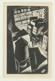 Howard Cook, Broadway, Wood engraving