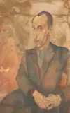 Portrait of Seated Man by Continental School, PORTRAIT OF SEATED MAN, oil on canvas, sold Apr 2016