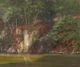 Guy Steele Fairlamb, C & O Canal, Oil on canvas