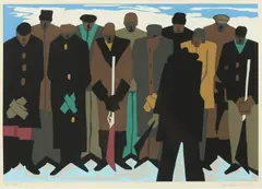 Jacob Lawrence, Legend of John Brown, # 17, Color screenprint