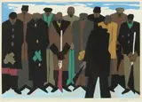 Jacob Lawrence, Legend of John Brown, # 17, Color screenprint