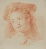 Anton Raphael Meng, Portrait of Young Man, Crayon drawing on paper