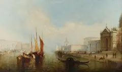 Calthea Campbell Vivian, Entrance to the Grand Canal, Oil on canvas