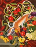 Ron Lee Van Sweringen, The Monkey, Oil on board