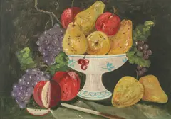 Ron Lee Van Sweringen, Bowl of Fruit, Oil on canvas