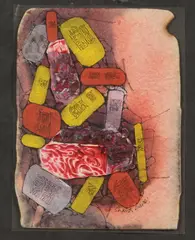 Shanti Dave, "Mixed Media", Mixed media on paper