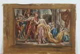 Allyn Cox, Study for Mural, Oil on unstretched canvas