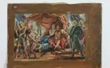 Allyn Cox, Classical Mural Study for Clark Library, Oil on canvas