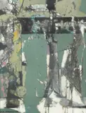 Jack Perlmutter, Moon, Oil on canvas