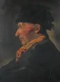 Portrait of Man in Hat by Continental School, PORTRAIT OF MAN IN HAT, oil on board, offered Jun 2016