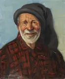Augusto Gomes Martins, Portrait of a Man, Oil on board