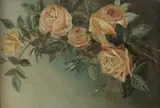 M. Riley, Summer Roses, Oil on canvas