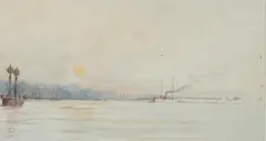 St by F. G. Perry, Watercolor, offered Jun 2016