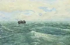 William F. Burchell, Offshore, Watercolor