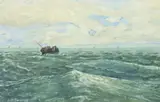 William F. Burchell, Offshore, Watercolor