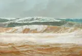 Guy Steele Fairlamb, Two Works : Ocean Waves, Oil on board