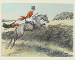 John Board, Ritchley Manor, Watercolor