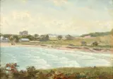 Louis Ernest Delius, East Hampton, Oil on board