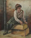 G. Peters, Drawin Your Picture, Oil on canvas