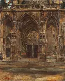 Entrance by French School, Oil on canvas, offered Jun 2016