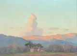 Will Hutchins, Italian View Near Rome, Located Rome and dated 1925.Oil on canvas