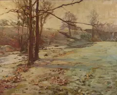 Charles Rosen, Frosty Morning in the Glen, Oil on canvas