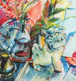 Abstract Still Life by American School, Watercolor, offered Jul 2016