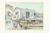F. Richardson Murray, Boat Livery, BOAT LIVERY, watercolor