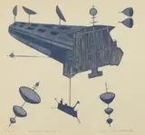 Simone Chambelland, Space University, Color etching