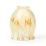 Gold Aurene "Leaf and Vine" on Reactive Glass Shade by Alexander Joseph von Steuben, sold Jan 2023
