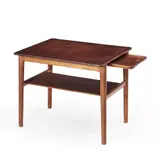 for Johannes Hansen Teak End Table with Tray by Hans J. Wegner, 1950, offered Jan 2023